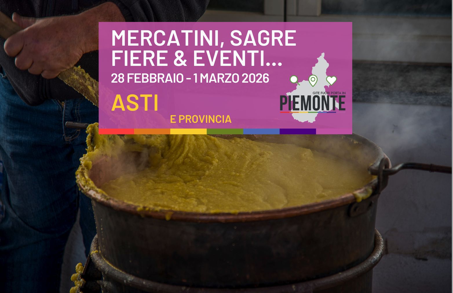 🌽🎭 Weekend in provincia di Asti: Polentonissimo, Carnevale e Festa della Donna il 7-8 marzo 2026!