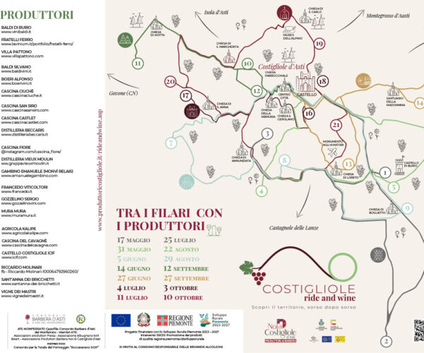 COSTIGLIOLE RIDE AND WINE: PEDALARE, DEGUSTARE, SCOPRIRE. UNA GIORNATA CHE NON SI DIMENTICA