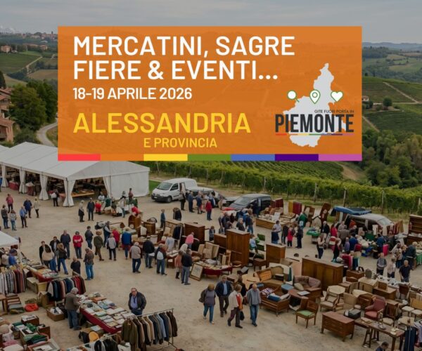 Cosa fare in Provincia di Alessandria nel weekend del 18 e 19 aprile 2026: eventi, sagre e mercatini