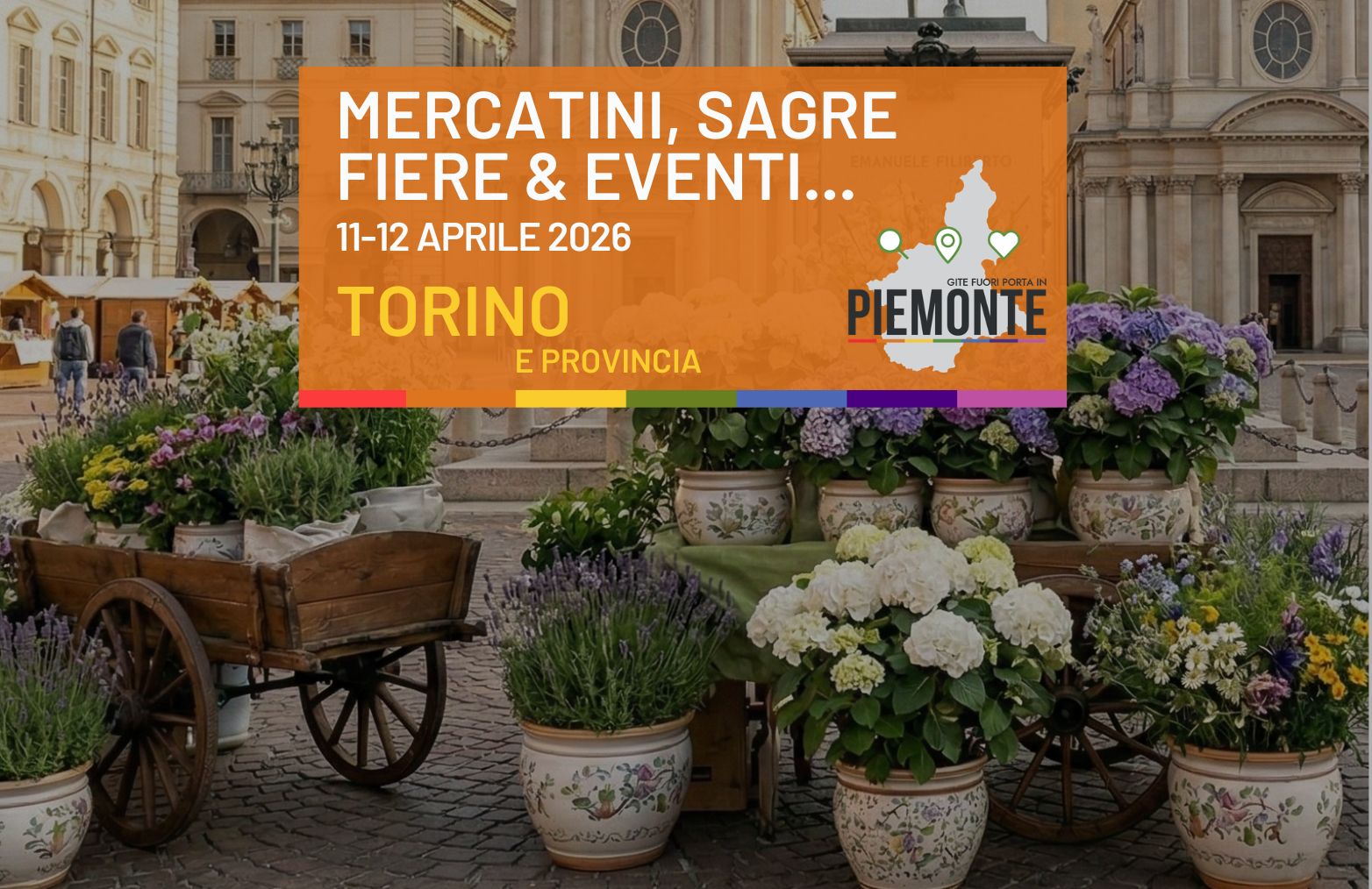 Weekend a Torino e provincia: sagre, mercatini e fiere da non perdere l’11 e 12 aprile 2026
