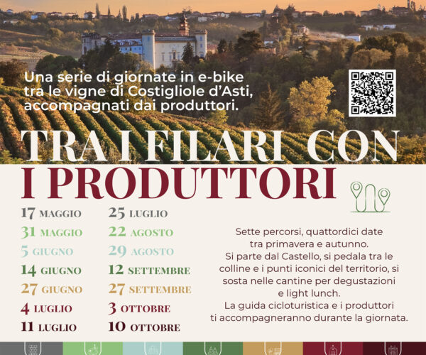 COSTIGLIOLE RIDE AND WINE: nasce il progetto che porta i turisti tra i filari del Barbera D’Asti
