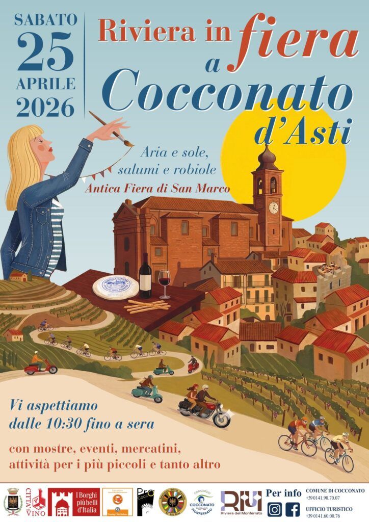 Cocconato celebra l’Antica Fiera di San Marco: tradizione, sapori e territorio il 25 aprile 2026