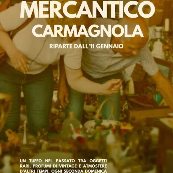 A Carmagnola torna Mercantico: il centro storico si trasforma in un paradiso per gli amanti dell’antiquariato